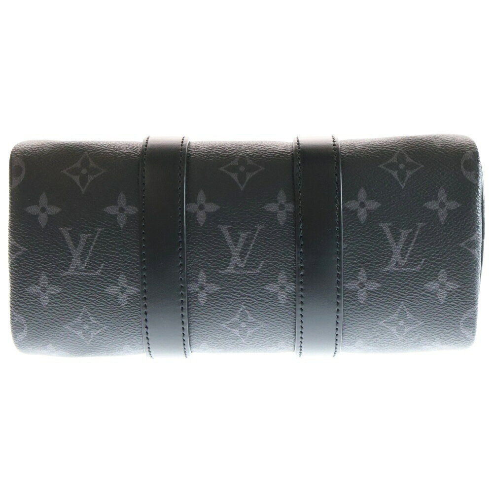 Louis Vuitton Black Bag Gray Keepall Shoulder Bandouliere Handbag - Picture 4 of 6